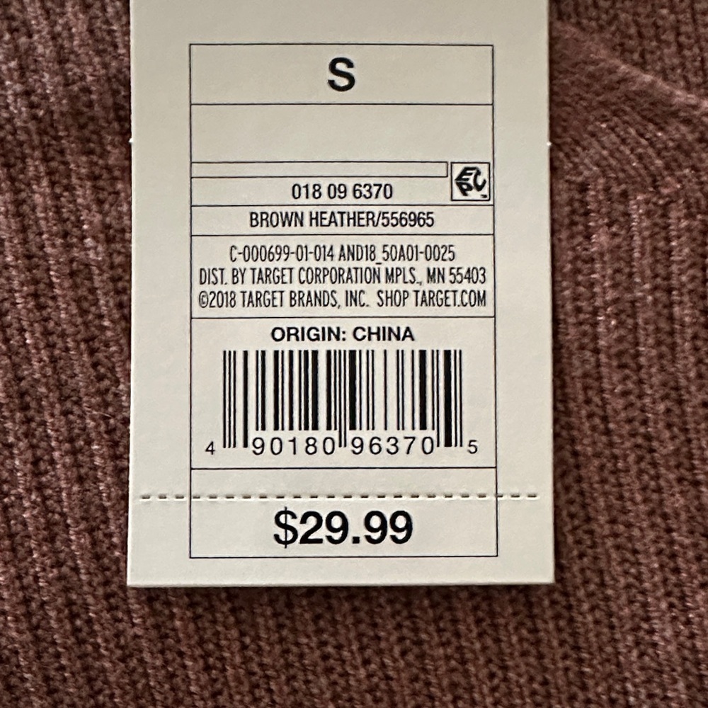 a new day Brown Sweater Dress V Neck - Picture 7 of 7